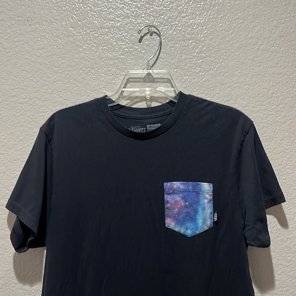 Vans Men Vintage Galaxy Tee Shirt Short Sleeve Black Size Medium  Cotton - Picture 6 of 8